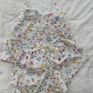 Floral Print Pajama Set